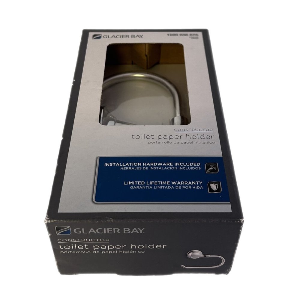 Glacier Bay Constructor Toilet Paper Holder Chrome Finish, NIB